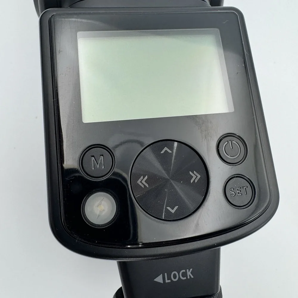 Digital Camera Speedlight External Flash LCD Hot Shoe w/ Case Parts Repair